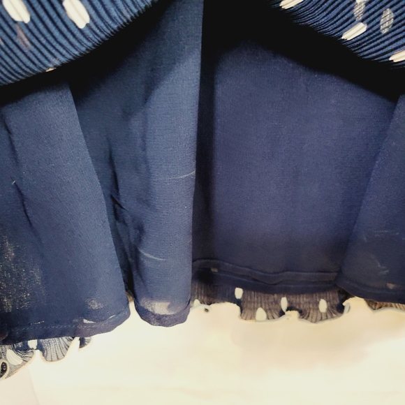 GANNI polka dot navy dress - Picture 9 of 11